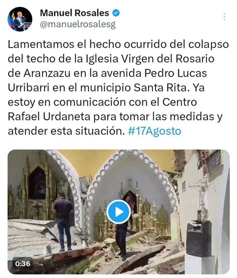 Gobernador Del Zulia Lamenta Lo Ocurrido En El Templo De La Virgen Del