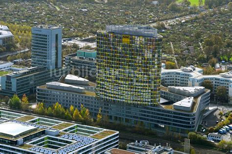 Luftbild M Nchen Herbstluftbild Hochhaus Geb Ude Der Zentrale Des