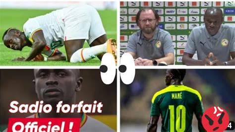 mauvaise nouvelle sadio mané officiellement forfait pour le mondiale