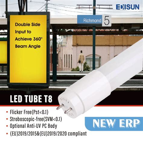 New ERP LED Glass Tube 18W 100lm W 1200mm T8 LED Tube Light China T8