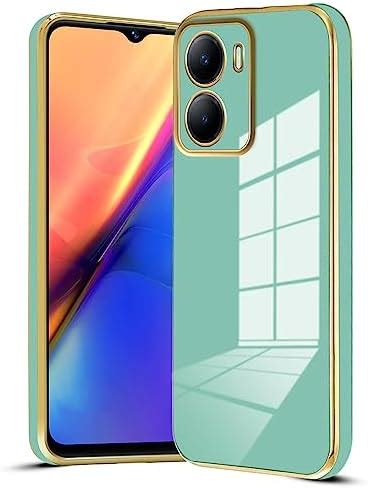 Mr Case Silicone 6D Chrome Back Cover Case For Vivo Y56 5G Gold