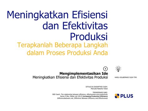 Meningkatkan Efisiensi Dan Efektivitas Produksi Plus Platform Usaha