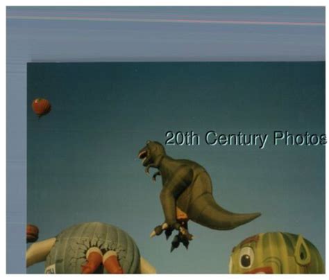 FOUND COLOR PHOTO F 5890 VIEW OF DINOSAUR HOT AIR BALLOON EBay