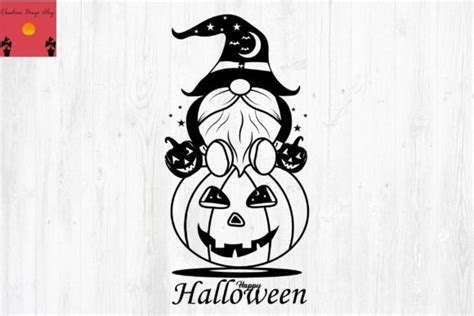 Gnome Halloween Svg Gnome Svg Graphic Graphic By Chaicharee Design