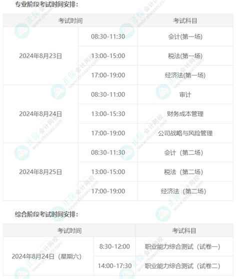 2024年注会考试时间是在几月份？准考证是几月打印？注册会计师 正保会计网校