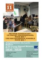 Soirée de présentation devenir enseignant dans l Enseignement