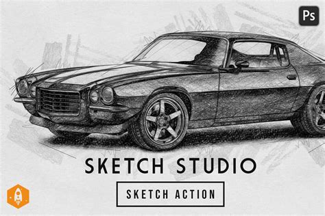 Sketch Studio Pencil Sketch Effect Action Design Cuts