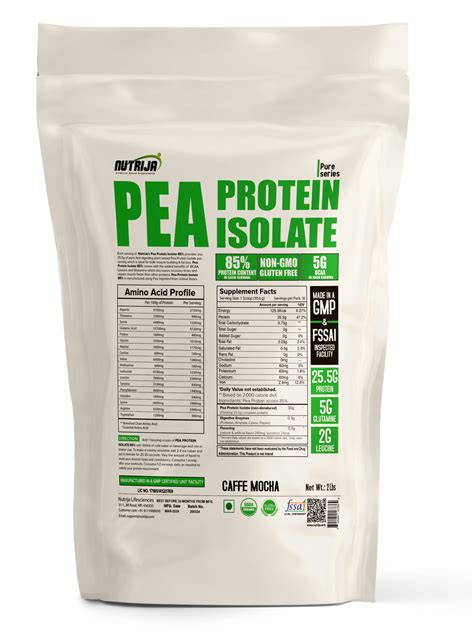 Buy Pea Protein Isolate 85% with Natural Digestive Enzymes | 100% Vegan ...