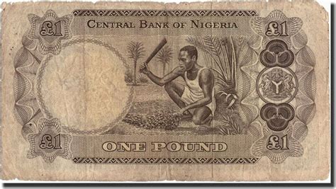 Nigeria 1 Pound Geldschein Undated 1968 Undated 1968 KM 12b SGE