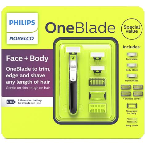 Philips Norelco Oneblade Face Body Electric Trimmer And Shaver