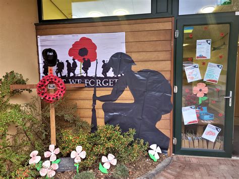 Window Display Marks Importance Of Remembrance Day Mayfields Woodland