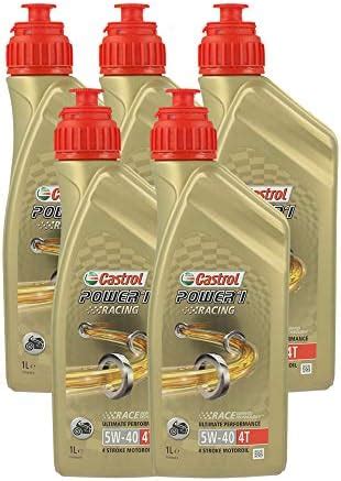 Olio Motore Castrol Power 1 Racing 4T 5 W 40 4L Amazon It Auto E Moto