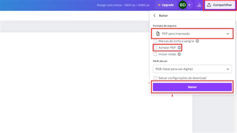 Como salvar em PDF no Canva Guia prático AlternativaPara br