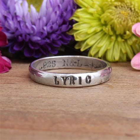 Silver Rings With Names