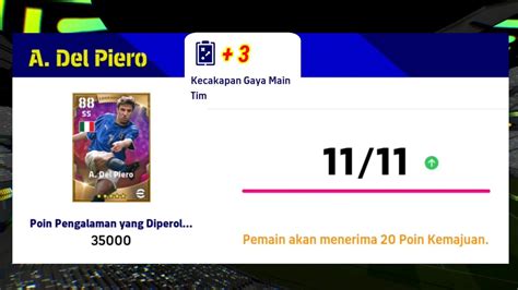 Racikan Terbaik A Del Piero Legendary Terbaru Di Efootball Mobile