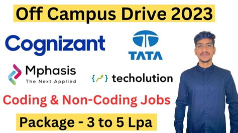 Tata Cognizant Recruitment 2023 Mphasis Cognizant Off Campus Drive