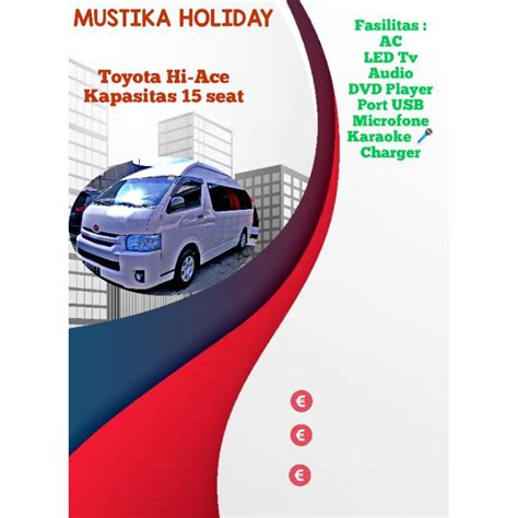 Jual Daftar Harga Sewa Hiace Murah Shopee Indonesia