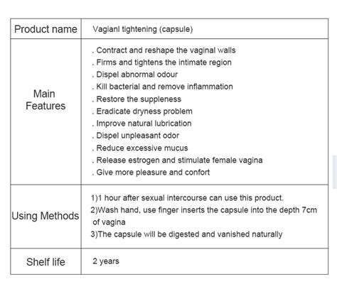 Feminine Hygiene Vagina Health Care Narrowing Vagina Tightening Vagina