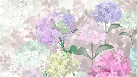 Flower Cluster Watercolor Cartoon Powerpoint Background For Free