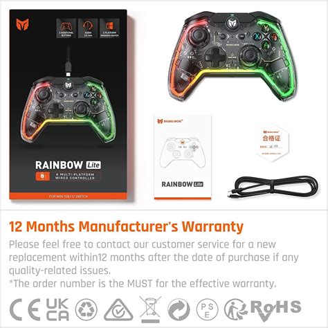 Buy PC Controller BIGBIG WON Rainbow Lite Wired Gaming Controllers For