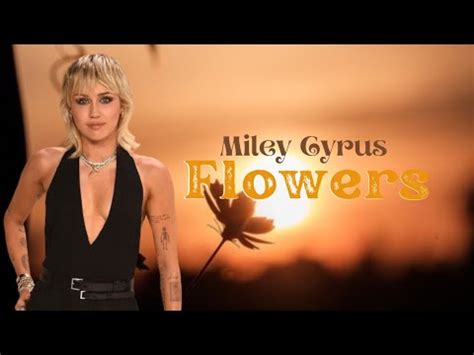 Miley Cyrus Flowers Lyrics Traduction Française YouTube