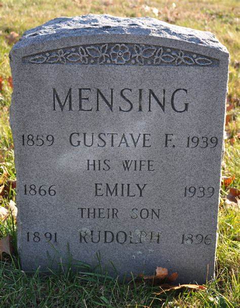 Gustave F Mensing Find A Grave Memorial