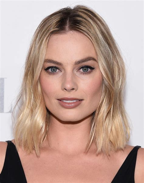 Margot Robbie Blonde Margot Robbie Halfkort Haar Kort Haar Kapsels