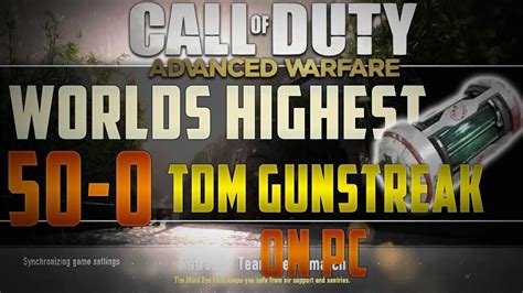 Cod Aw World S Highest Gunstreak In Tdm Youtube