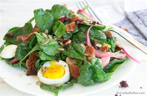 Spinach Salad With Warm Bacon Dressing Recipe