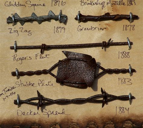 1800s Antique Barbed Wire Display 50 Different Cuts Etsy