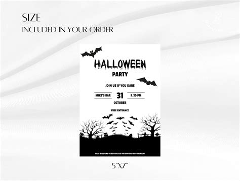 Halloween Party Invitation Editable Halloween Invitation Adult Halloween Invitation Template