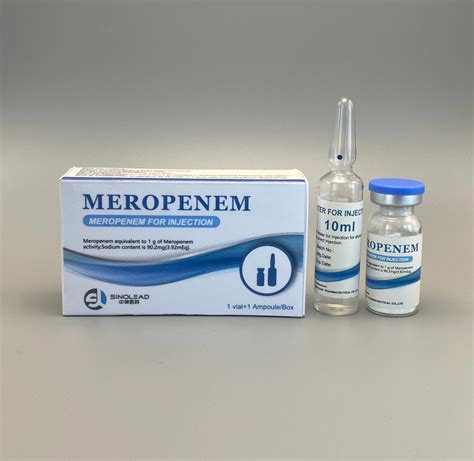 Meropenem For Injection 1g 1vial 10ml Wfi Box China Meropenem And Powder