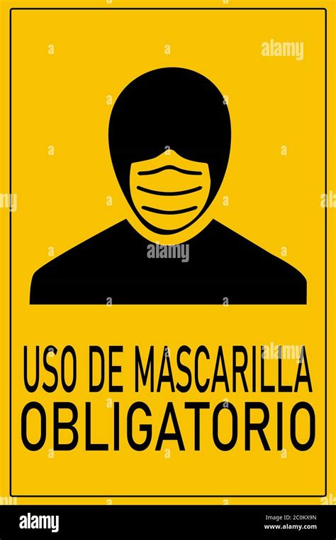 Uso Obligatorio De Mascarilla Mandatory Wear Stock Vector 50 Off