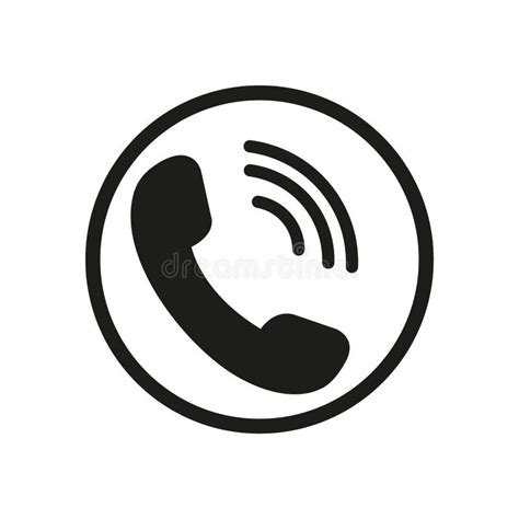 Call Icon Vector. Noisy Phone Flat Calling Symbol Isolated on White Background Stock Vector ...