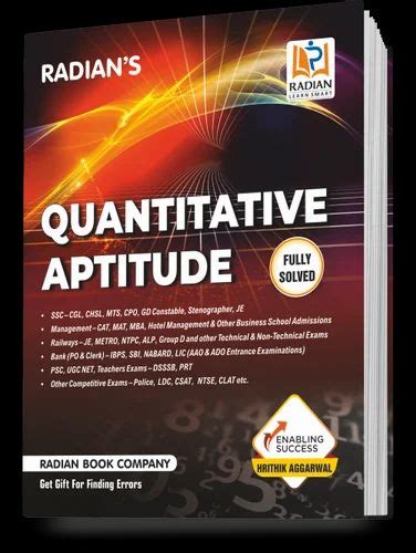 Quantitative Aptitude Book English Hrithik Aggarwal At Rs Piece