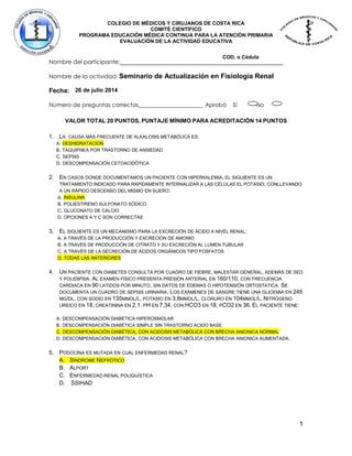 Examen Resuelto Fisiologia Renal PDF