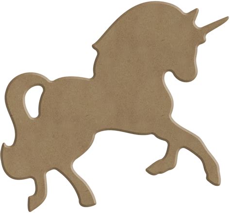 Gomille MDF Figuur 11x10 Cm Unicorn Hobbygroep