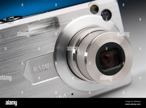 Compact digital camera. This camera has 8.1 mega pixels and a 3x ...