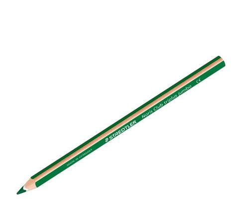 L Piz Color Triangular Staedtler Noris Jumbo Verde Oscuro Und