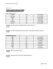 Lab Analysis Cardiac Docx NUR 442 Cardiac Lab Analysis Case 1 NUR