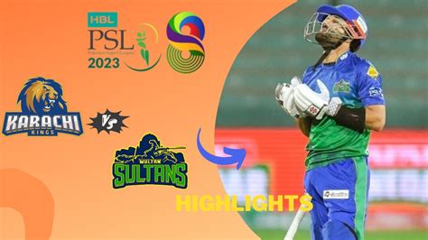 Short Highlights Multan Sultans Vs Karachi Kings Match 11 Hbl Psl