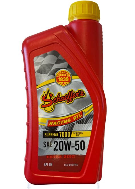 Schaeffer's Racing Oil 20W-50 – CheckerWon MFG. Parts & Service