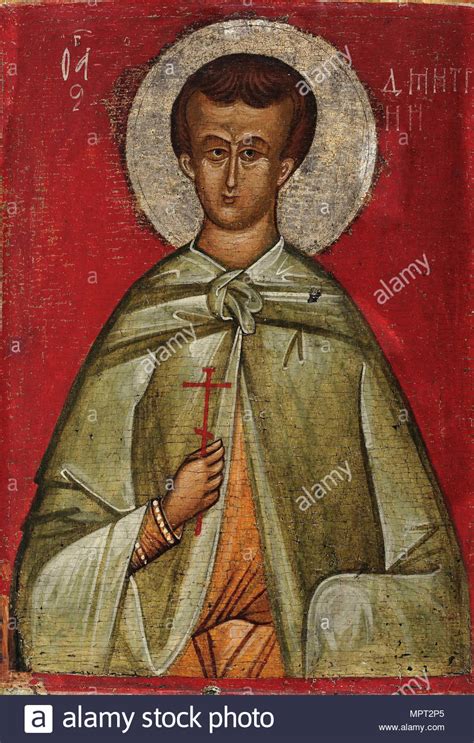 Saint Demetrius Of Thessaloniki 15th Century Stock Photo Alamy