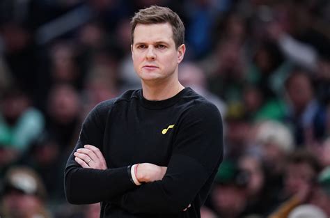 Utah Jazz Head Coach Will Hardy Watches From The Sideline As They Take