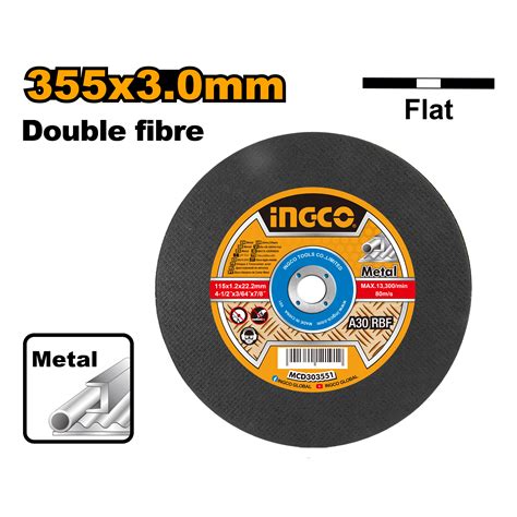 INGCO Abrasive Metal Cutting Disc MCD303551 Albirco