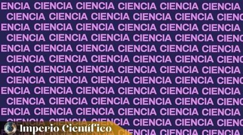 ¿puedes Encontrar La Palabra Diferente A Ciencia En El Acertijo Visual