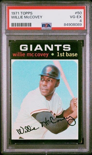 Topps Willie Mccovey Psa Vg Ex San Francisco Giants Hof Ebay