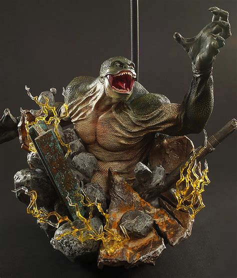 Spider Man No Way Home Lizard Diorama Base Figur Hot Toys SPACEart