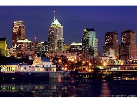 Philadelphia Pa Night Time Skyline