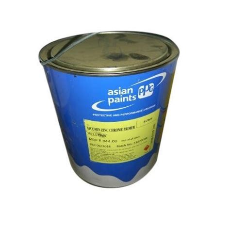 Asian Zinc Chromate Primer Yellow For Metal At Rs 210 Litre In Navi